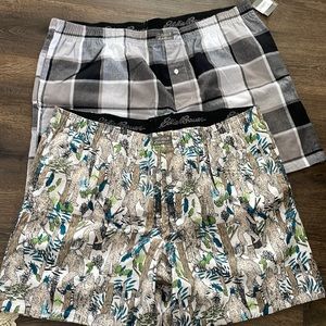 Flannel sleep shorts